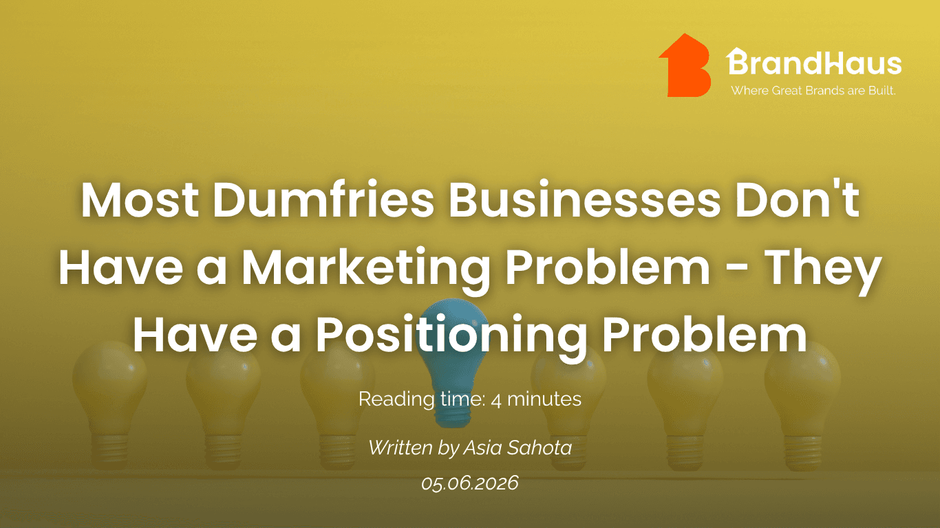 Why Most Dumfries Businesses Don't Have a Marketing Problem · They Have a Positioning Problem